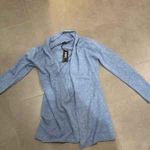 Beryll || Open Front Cashmere Cardigan Long Brown NWT OSFM